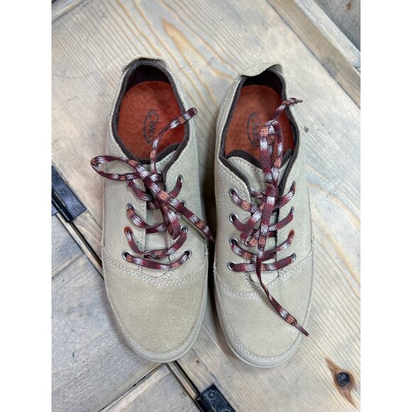 US7 CHACO NWOB Velleda Incense Beige Suede Comfort Sneaker J103156 Womens - Picture 5 of 10